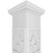 Ekena Millwork Craftsman Classic Square Non-Tapered Koroluck Fretwork Column w/ Tuscan Capital & Tuscan Base CC0809ENKORTUTU - alternate 2